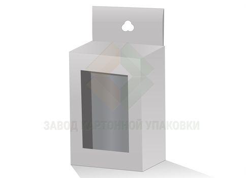 Белая коробка с окошком 150x70x250